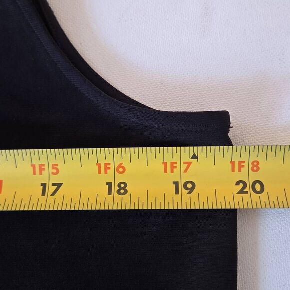 Tommy Hilfiger Womens Black Sleeveless Button Front Blouse Size Medium - Picture 7 of 9